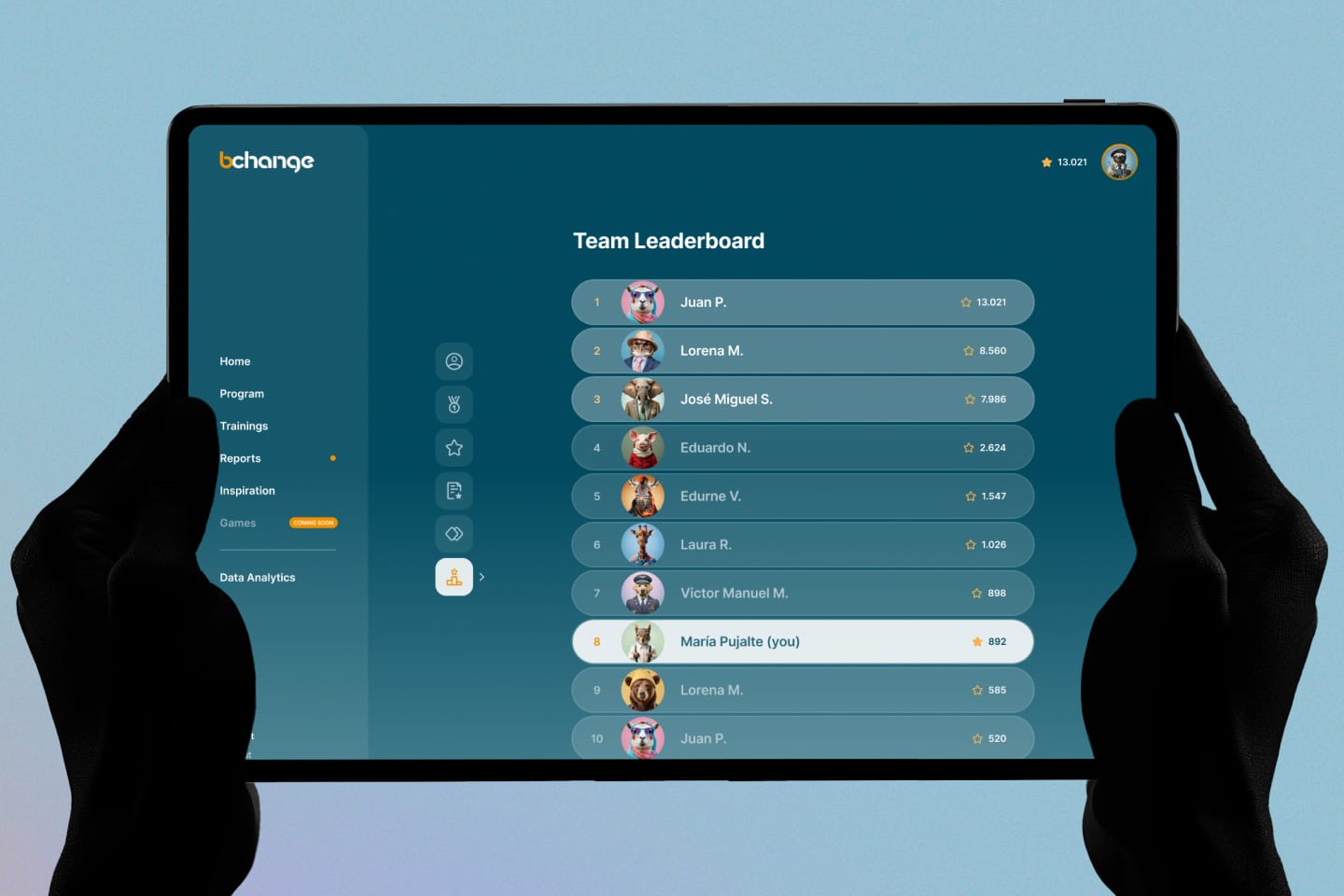 App para directivos y empleados: entrenamiento y reporte de resultados en la palma de tu mano.