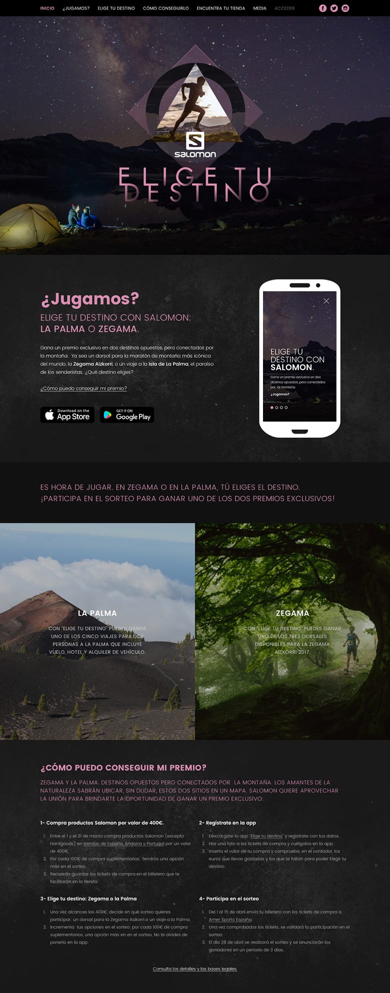 Mockup de UI de app para capturar y gestionar puntos, consulta de carreras y participaci&oacute;n en retos