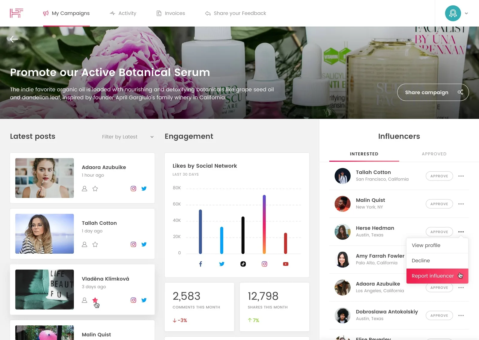 PWA m&oacute;vil-first con onboarding ligero, flujos simples y una experiencia centrada en la gesti&oacute;n de campa&ntilde;as.