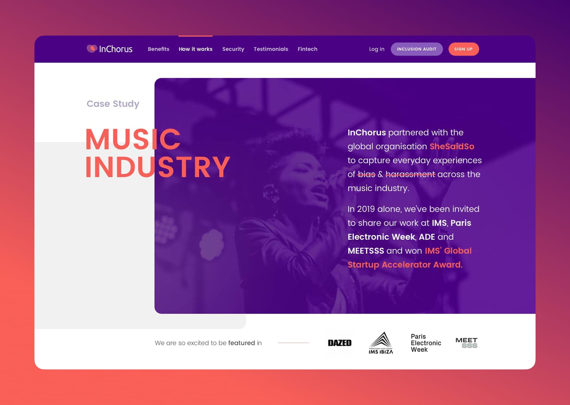 Mockup de p&aacute;gina de inicio (Secci&oacute;n Casos de estudio)