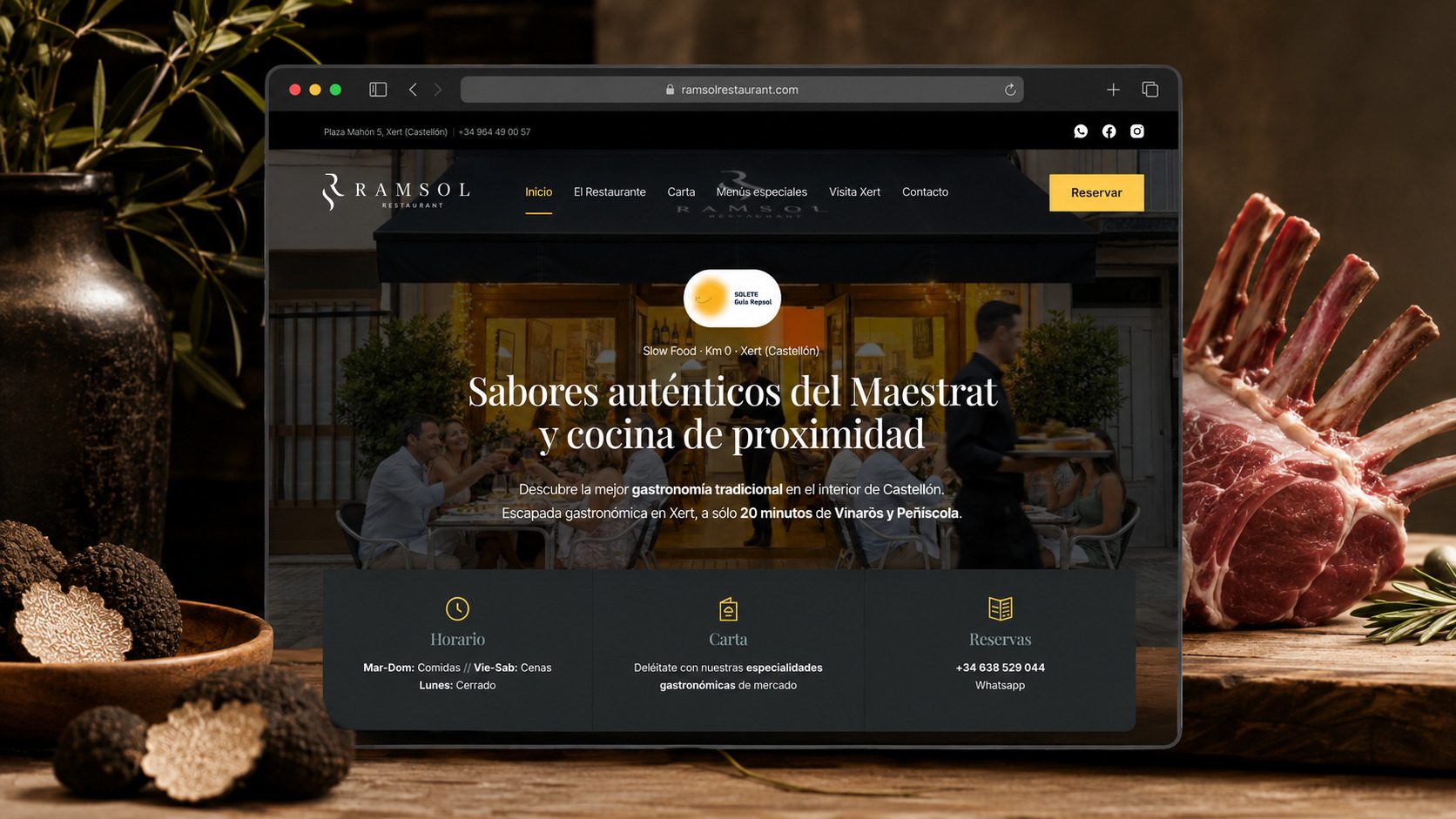 Portada del proyecto Ramsol Restaurant