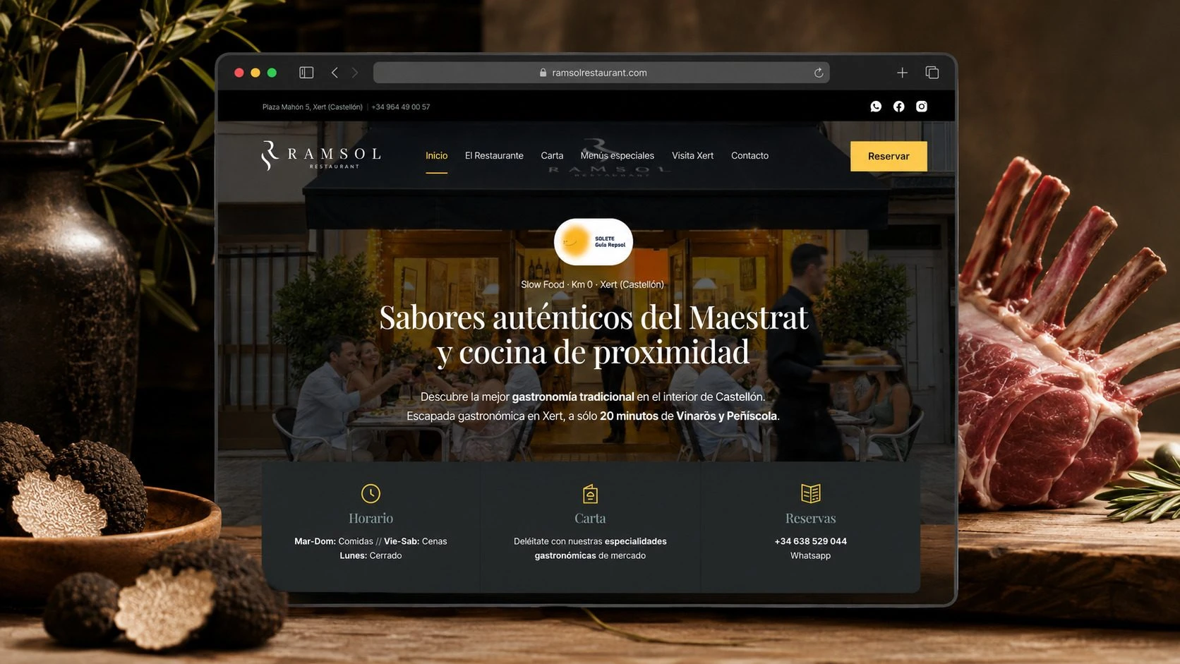 Portada del proyecto Ramsol Restaurant